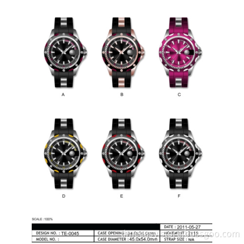 Fashion Steel Case Watch with 2115 with Calendar Movement